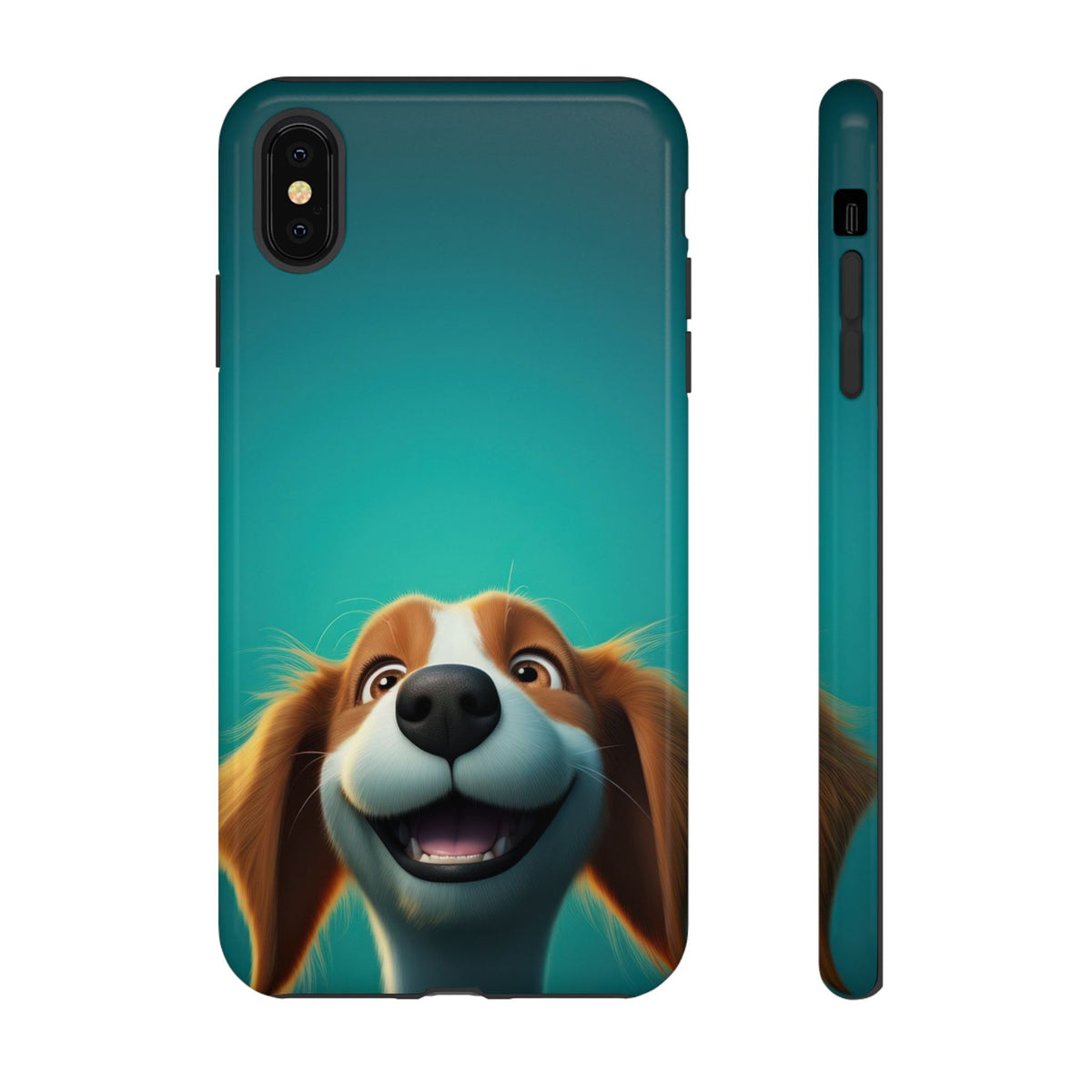 Happy Dog Phone Case — Cute Cartoon Puppy Protective Phone Cover