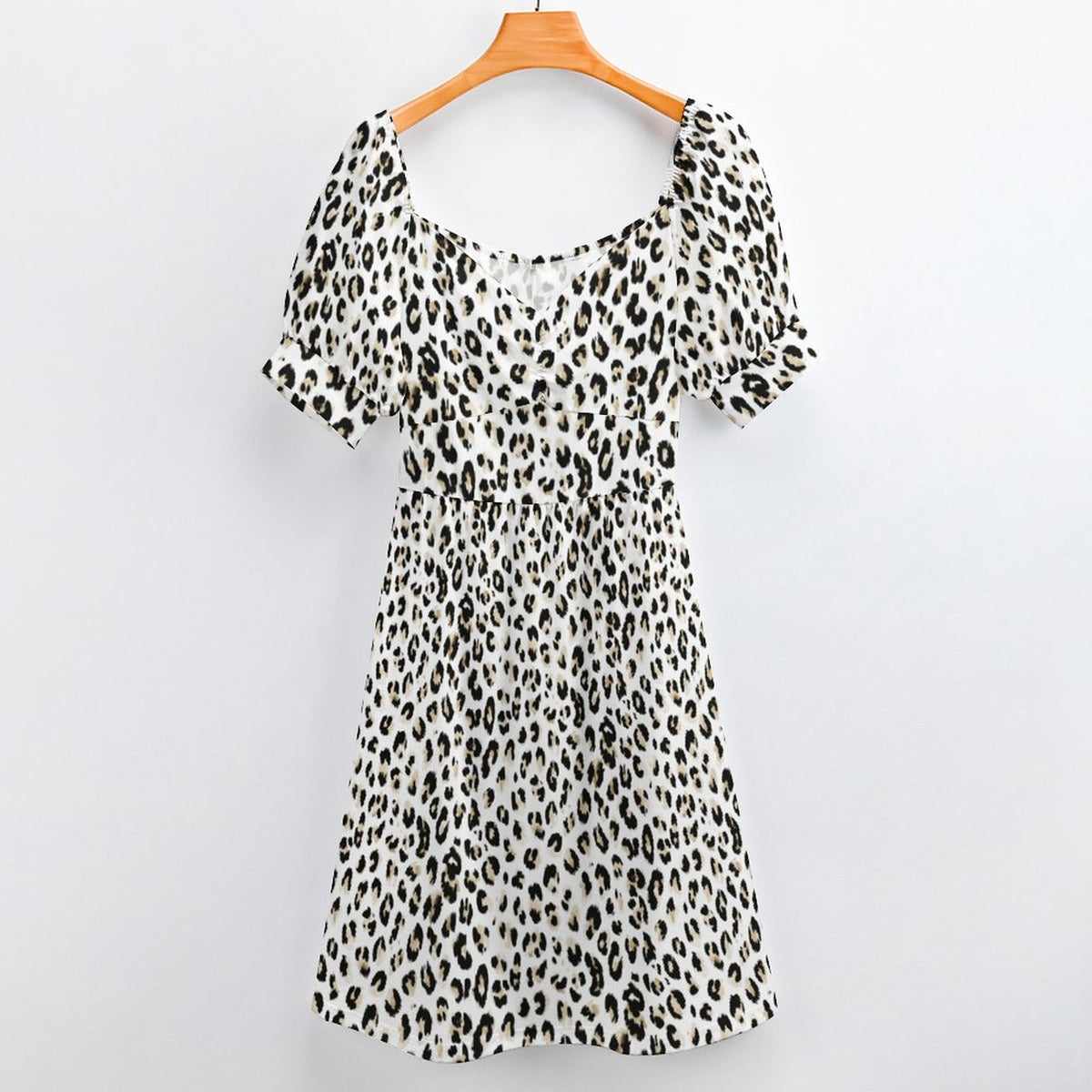 Short Sleeve V Neck Lovely Dress