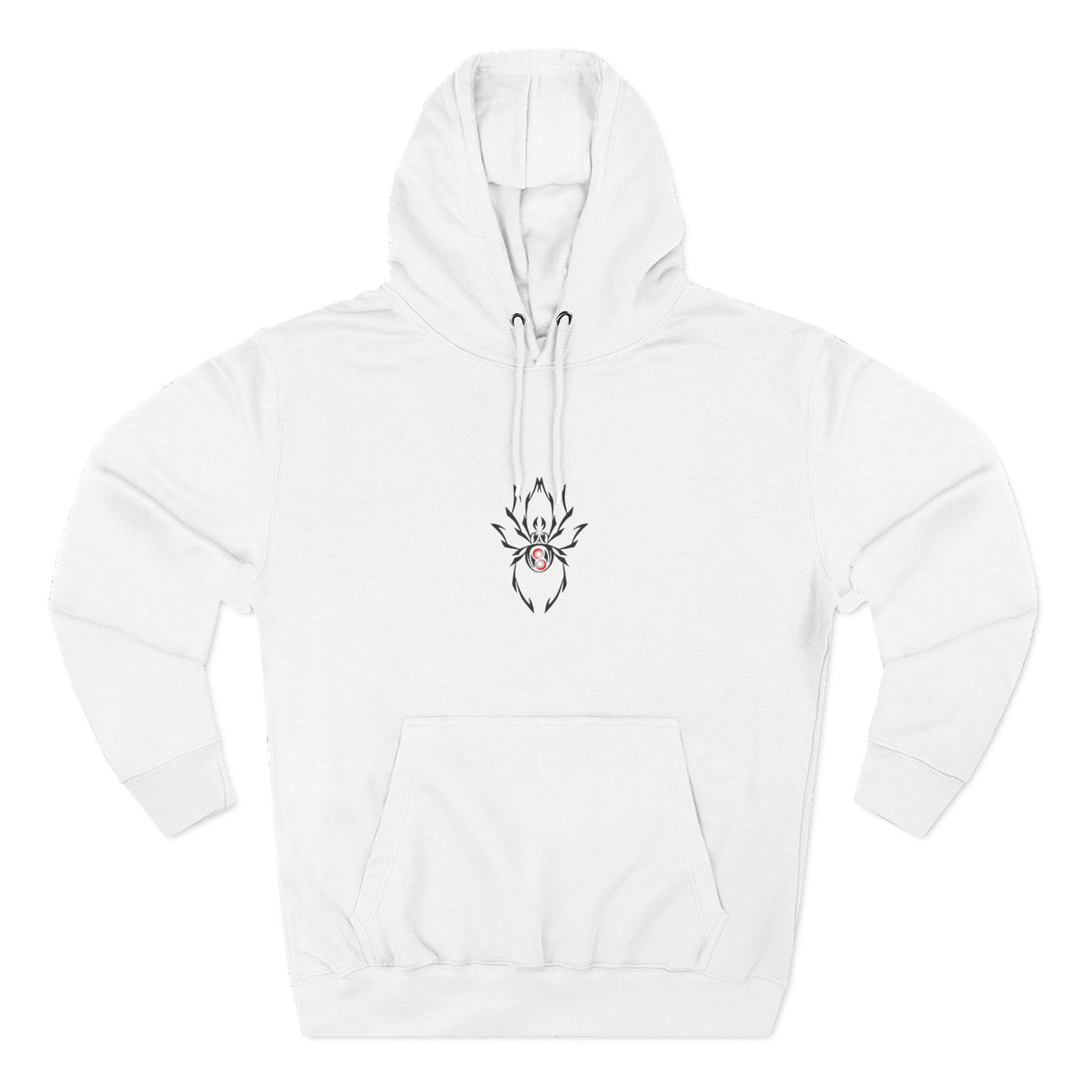 Cozy Spider Fleece Hoodie - Spooky Fashion, Unisex Casual Wear, Halloween Gift, Fall Fashion, Comfortable Layering
