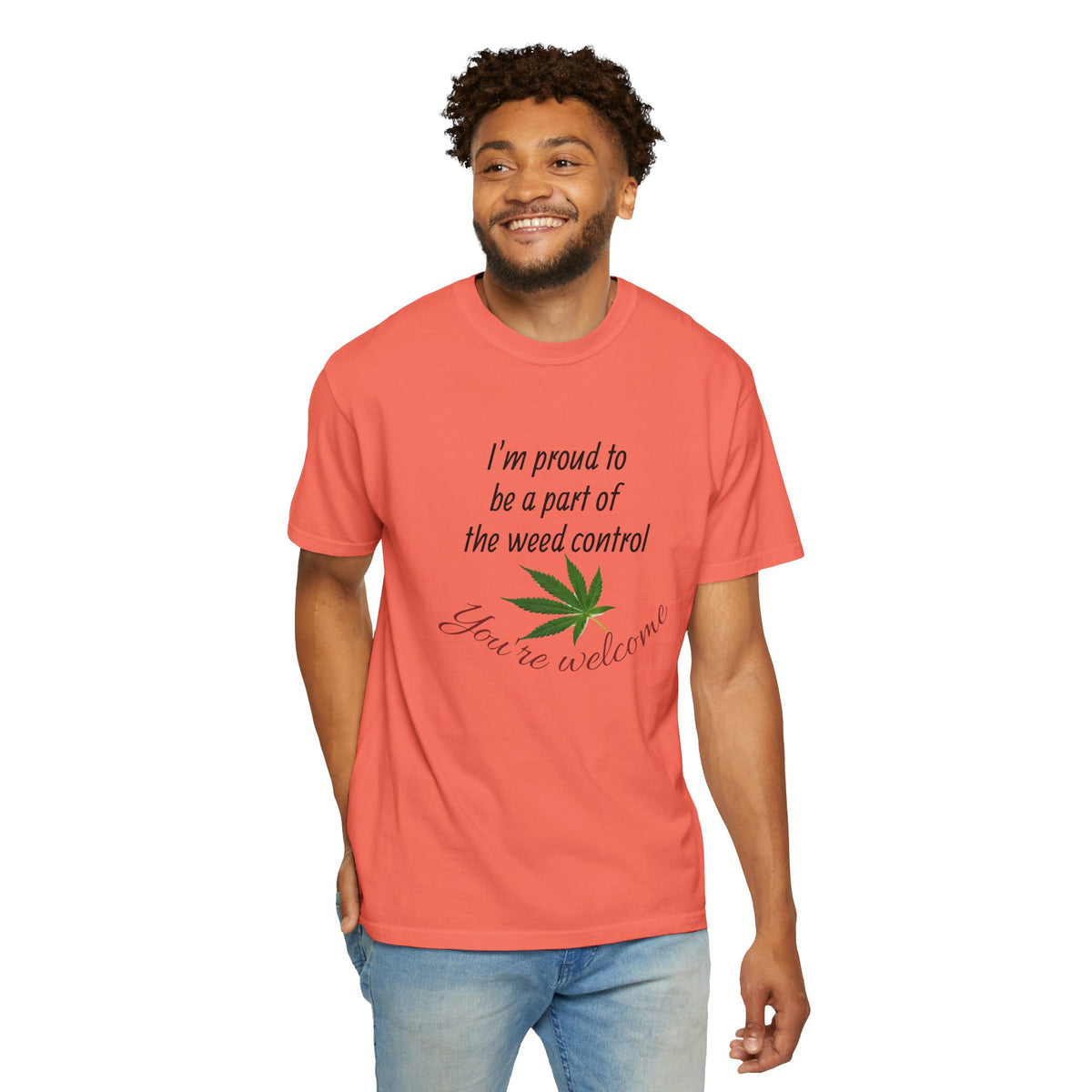 Proud Weed Control Unisex T-shirt, Cannabis Enthusiast Gift, Stoner Humor Tee, Eco-Friendly Apparel, Perfect for 420 Celebrations