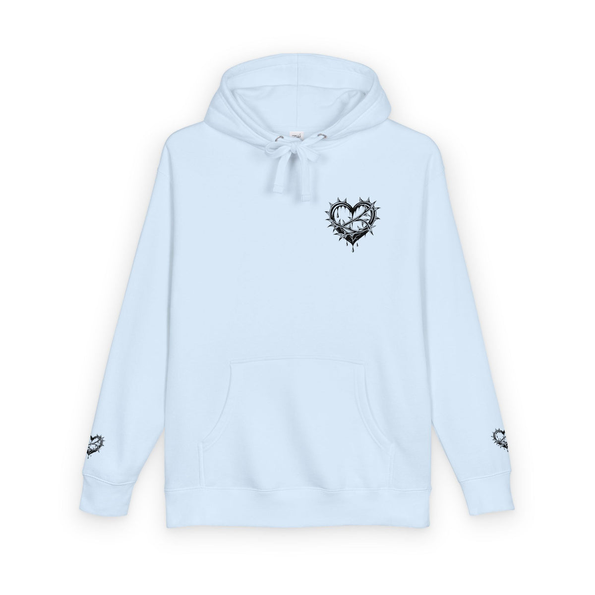 Heartfelt Unisex Fleece Hoodie, Cozy Gift, Casual Wear, Valentine's Day, Romantic Style