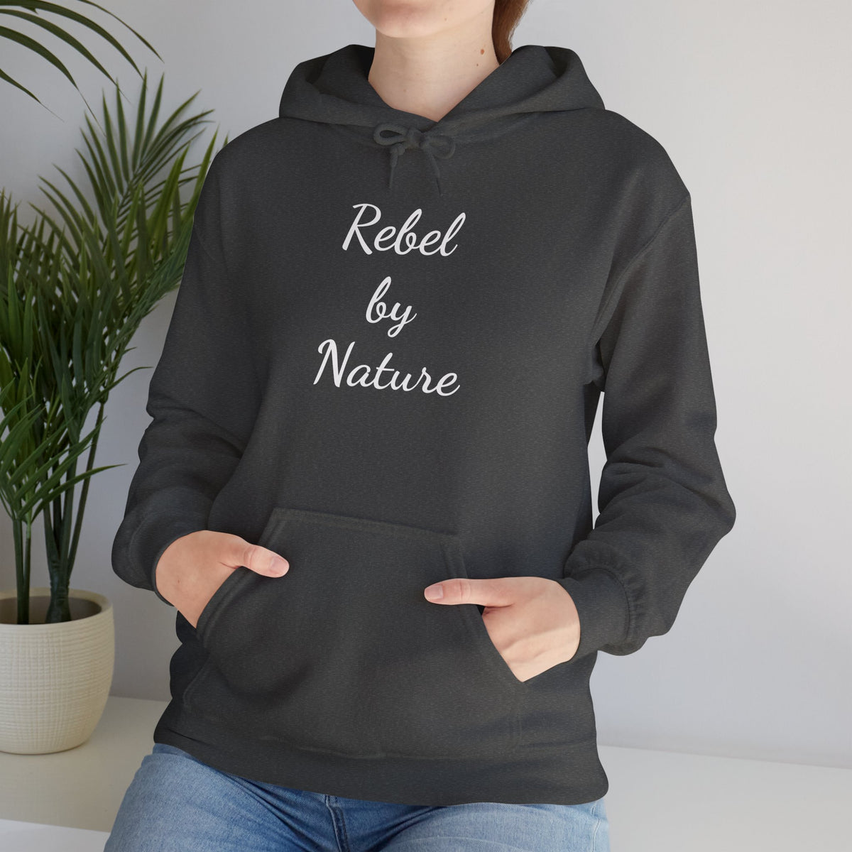 Rebel by Nature Hoodie - Unisex Heavy Blend Sweatshirt for Adventure Lovers