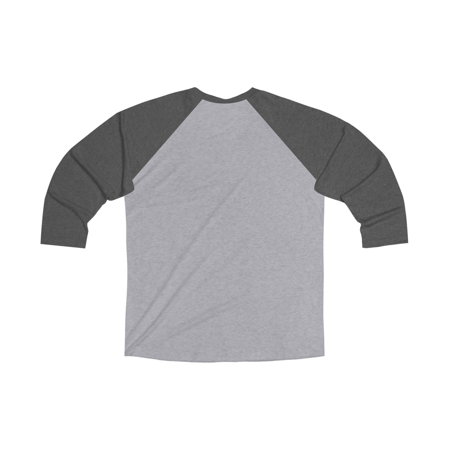Unisex Tri-Blend 3/4 Sleeve Raglan Tee with Playful Graphic, Casual Wear, Unique Gift, Trendy Top, Everyday Style