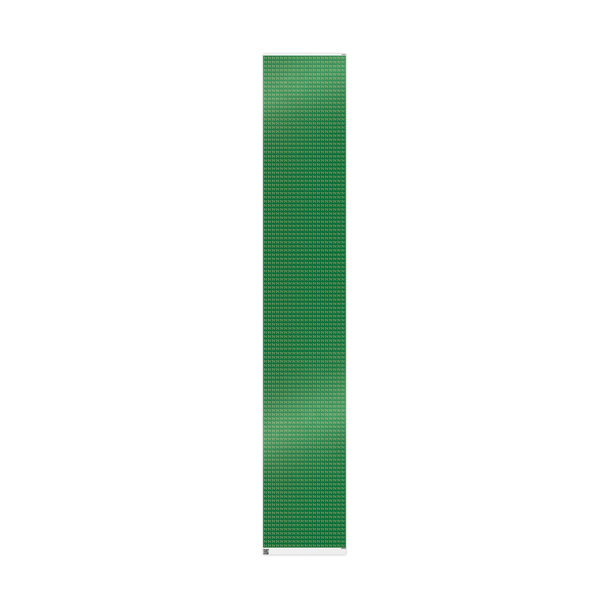 Green Wrapping Paper Roll — Gold Bow Pattern