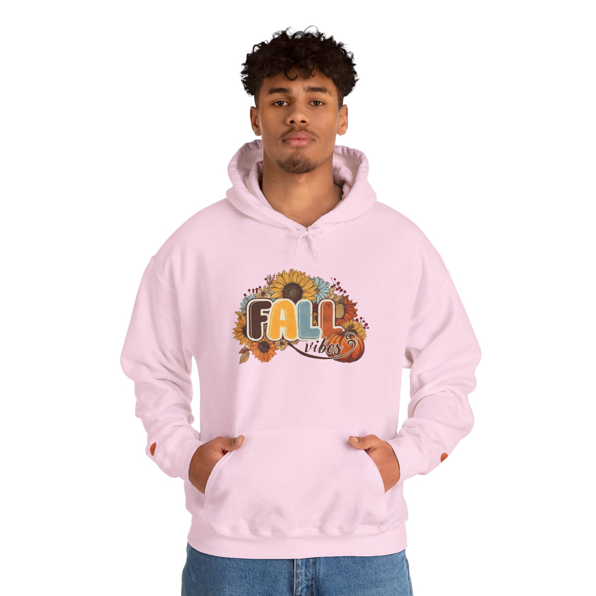 Cozy Fall Vibes Hoodie, Unisex Sweatshirt for Autumn, Pumpkin Design, Perfect for Thanksgiving, Gift for Friends, Seasonal Wear