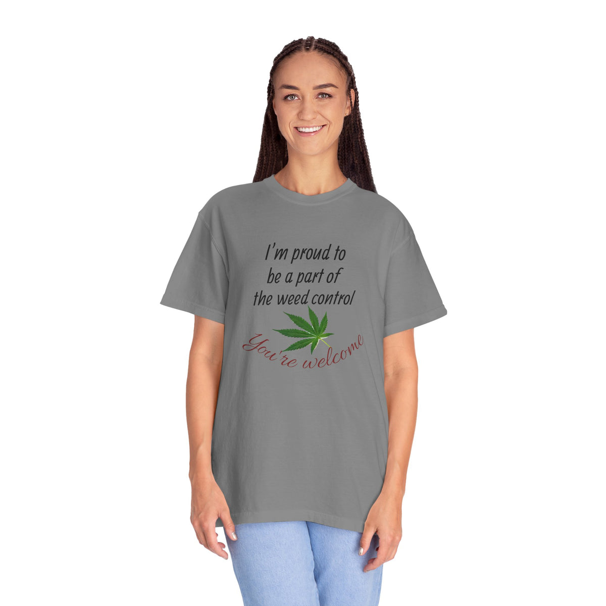 Proud Weed Control Unisex T-shirt, Cannabis Enthusiast Gift, Stoner Humor Tee, Eco-Friendly Apparel, Perfect for 420 Celebrations