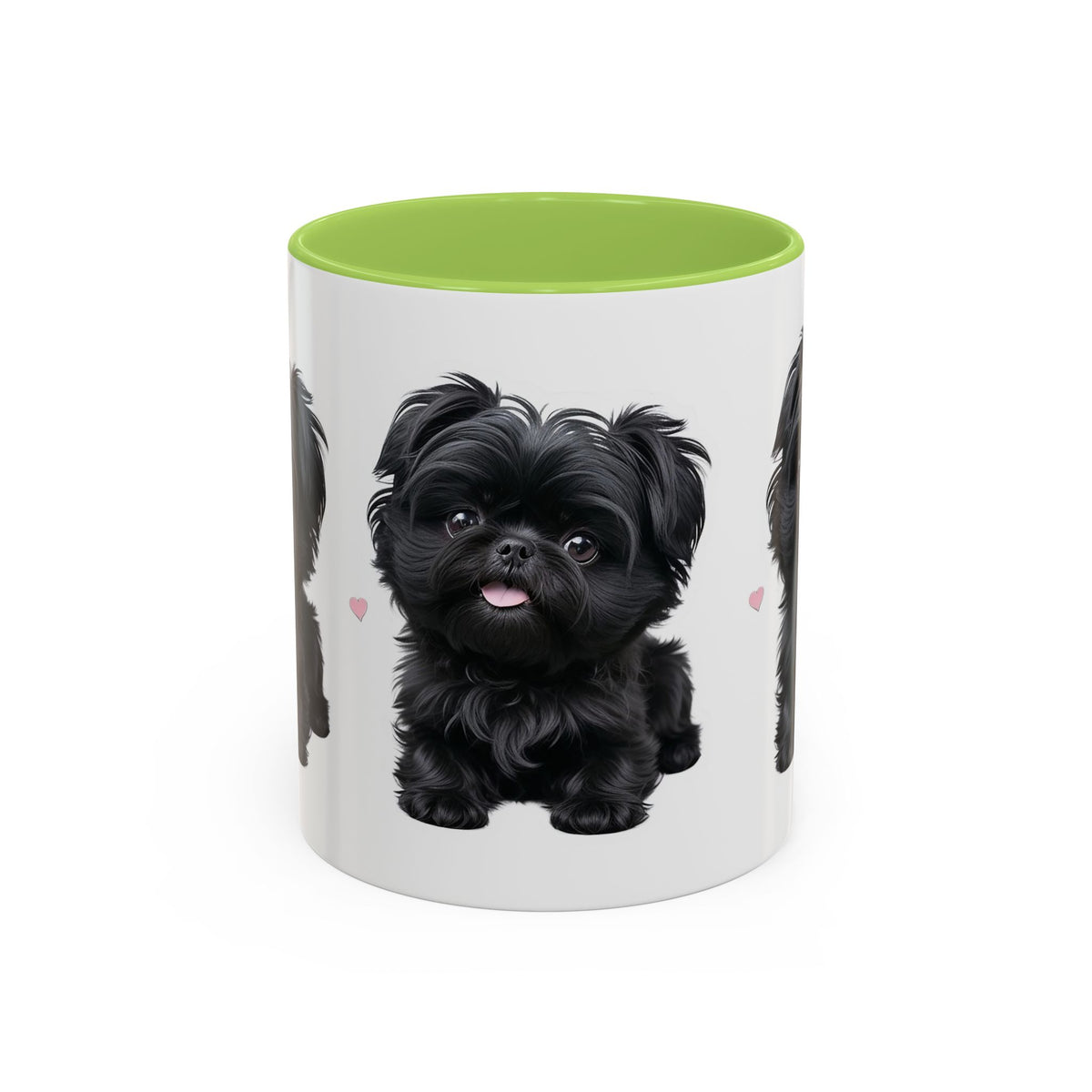 Cute Pug Accent Coffee Mug, Pet Lover Gift, Coffee Cup, Dog Mom Mug, Black Dog Ceramic Mug