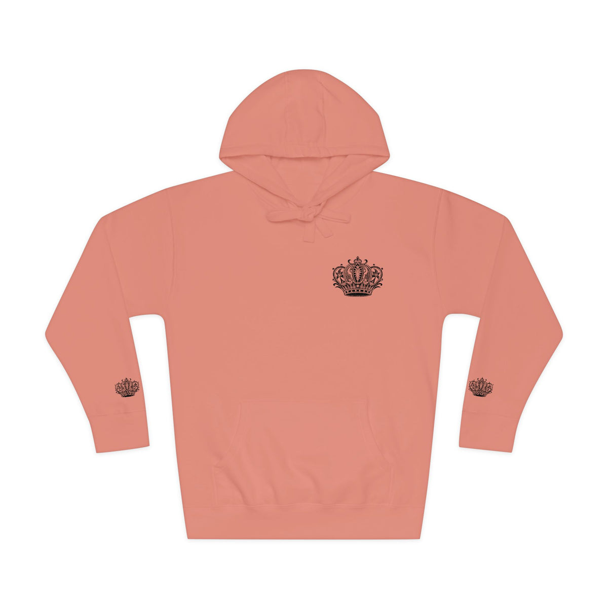 Crown Floral Unisex Fleece Hoodie | Cozy Streetwear, Perfect Gift for Him & Her, Autumn Fashion, Casual Wear, Trendy Outfit
