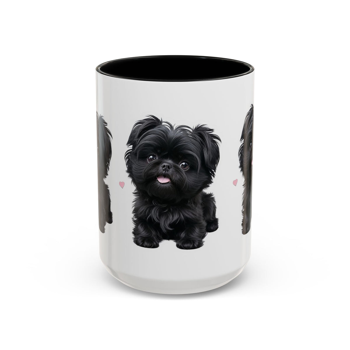 Cute Pug Accent Coffee Mug, Pet Lover Gift, Coffee Cup, Dog Mom Mug, Black Dog Ceramic Mug