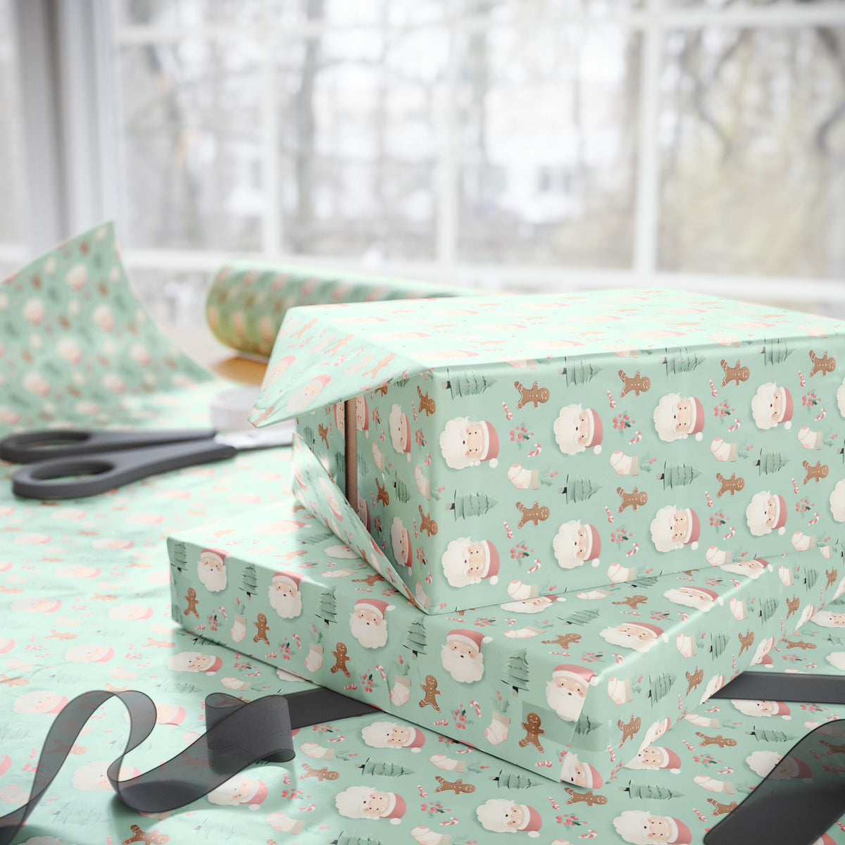 Festive Wrapping Paper, Holiday Gift Wrap, Christmas Wrapping, Eco-Friendly Wrapping, Cute Holiday Designs