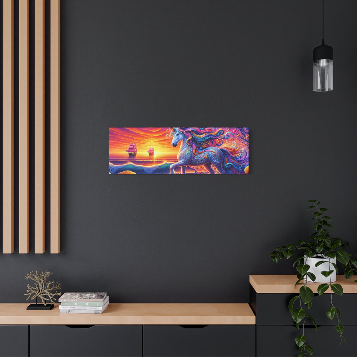 Matte Canvas, Stretched, 1.25" Unicorn