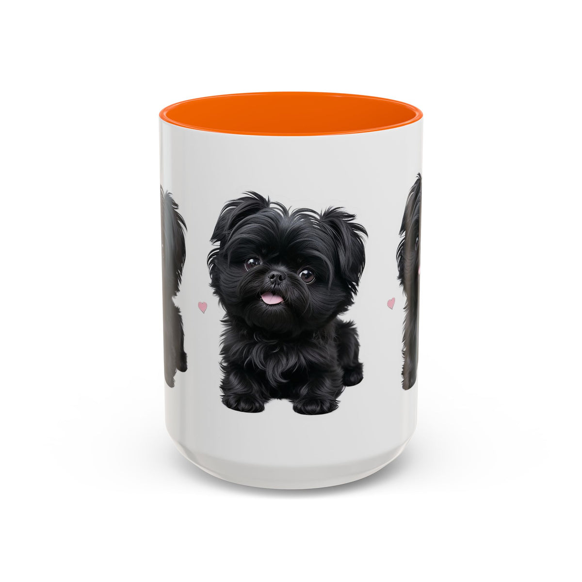 Cute Pug Accent Coffee Mug, Pet Lover Gift, Coffee Cup, Dog Mom Mug, Black Dog Ceramic Mug