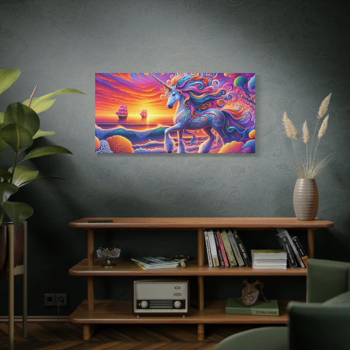 Matte Canvas, Stretched, 1.25" Unicorn