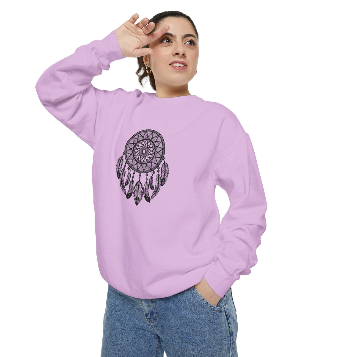 Dreamcatcher Sweatshirt for Cozy Vibes, Perfect Gift for Boho Lovers, Casual Outfits, Fall Style, Relaxing Days