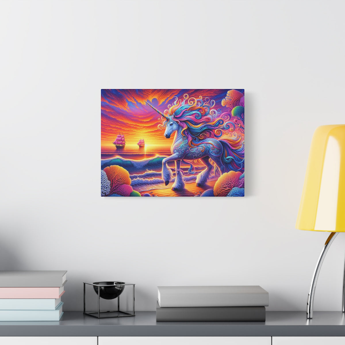 Matte Canvas, Stretched, 1.25" Unicorn