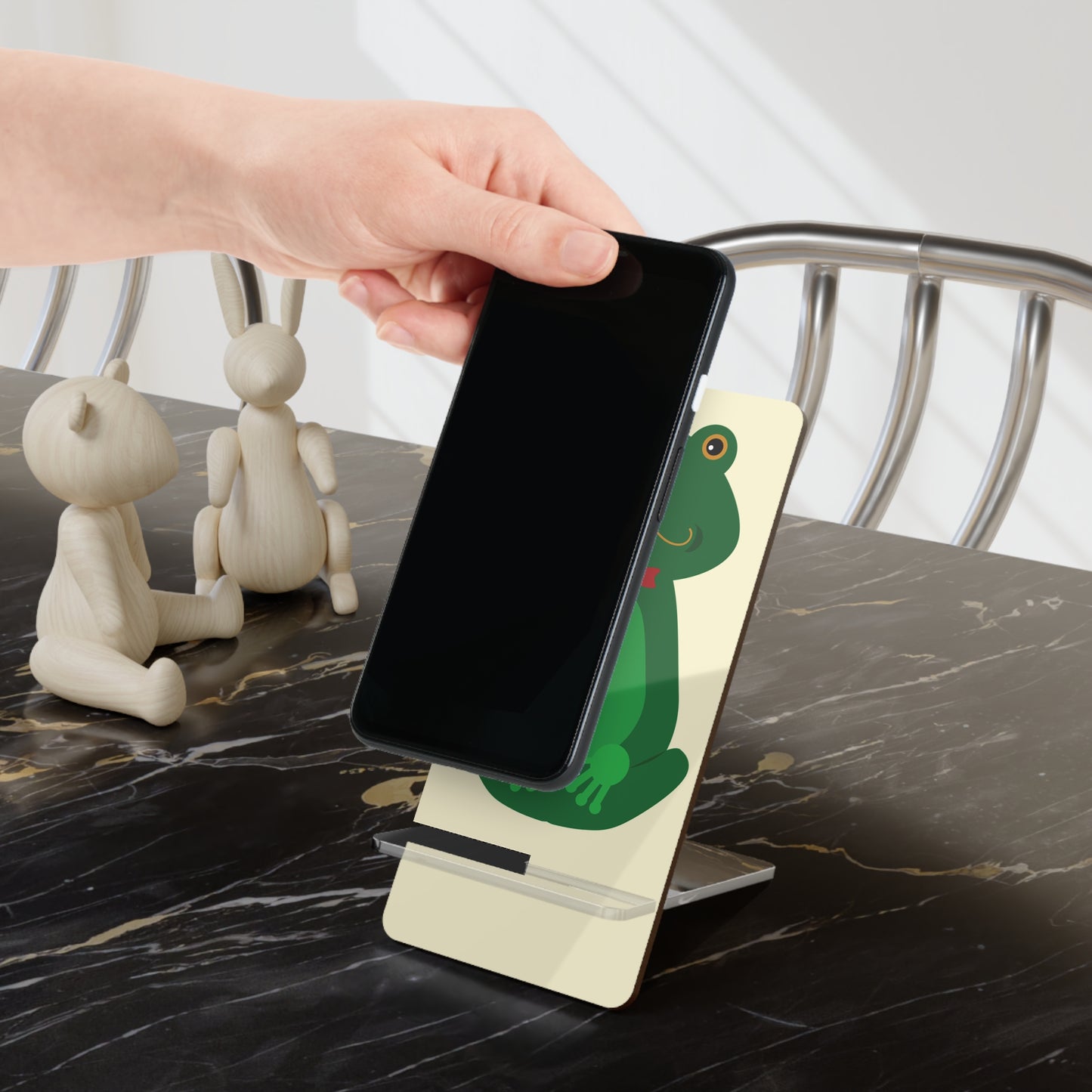 Frog Phone Stand — Cute Foldable Mobile Display Stand for Smartphones