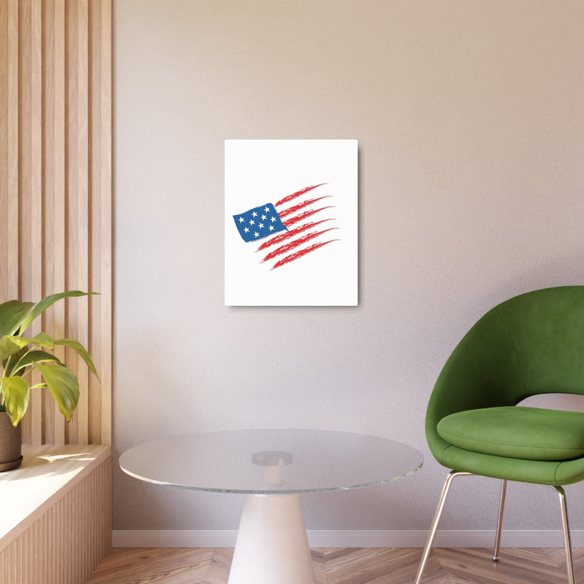Patriotic Metal Art Sign, Rustic Decor for Home, Wall Art for Independence Day, Memorial Day, Veteran's Day, Gifts for Patriots
