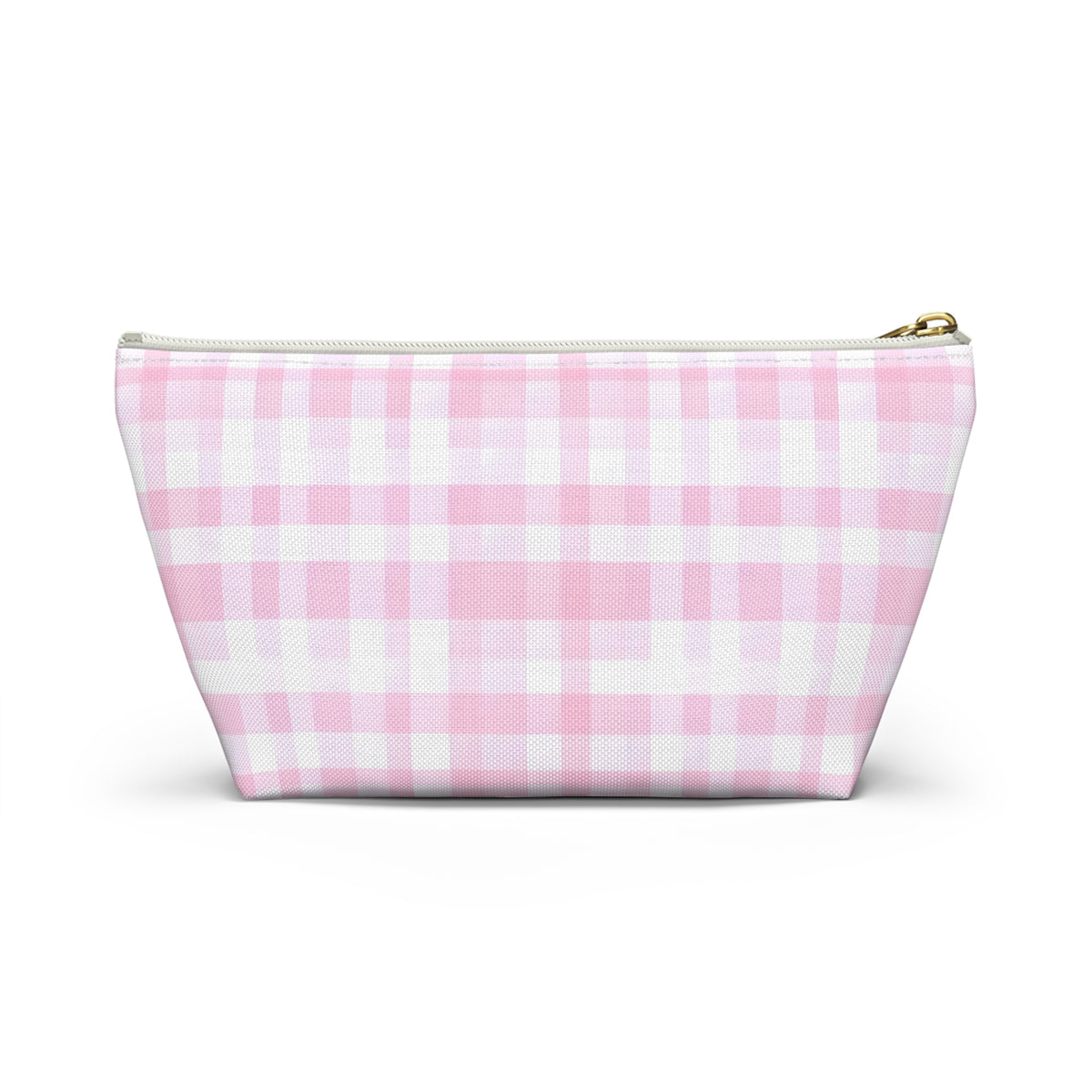 Chic Pink Plaid Accessory Pouch | Makeup Bag, Travel Organizer, Toiletry Case, Gift for Her, Cute Storage Solution