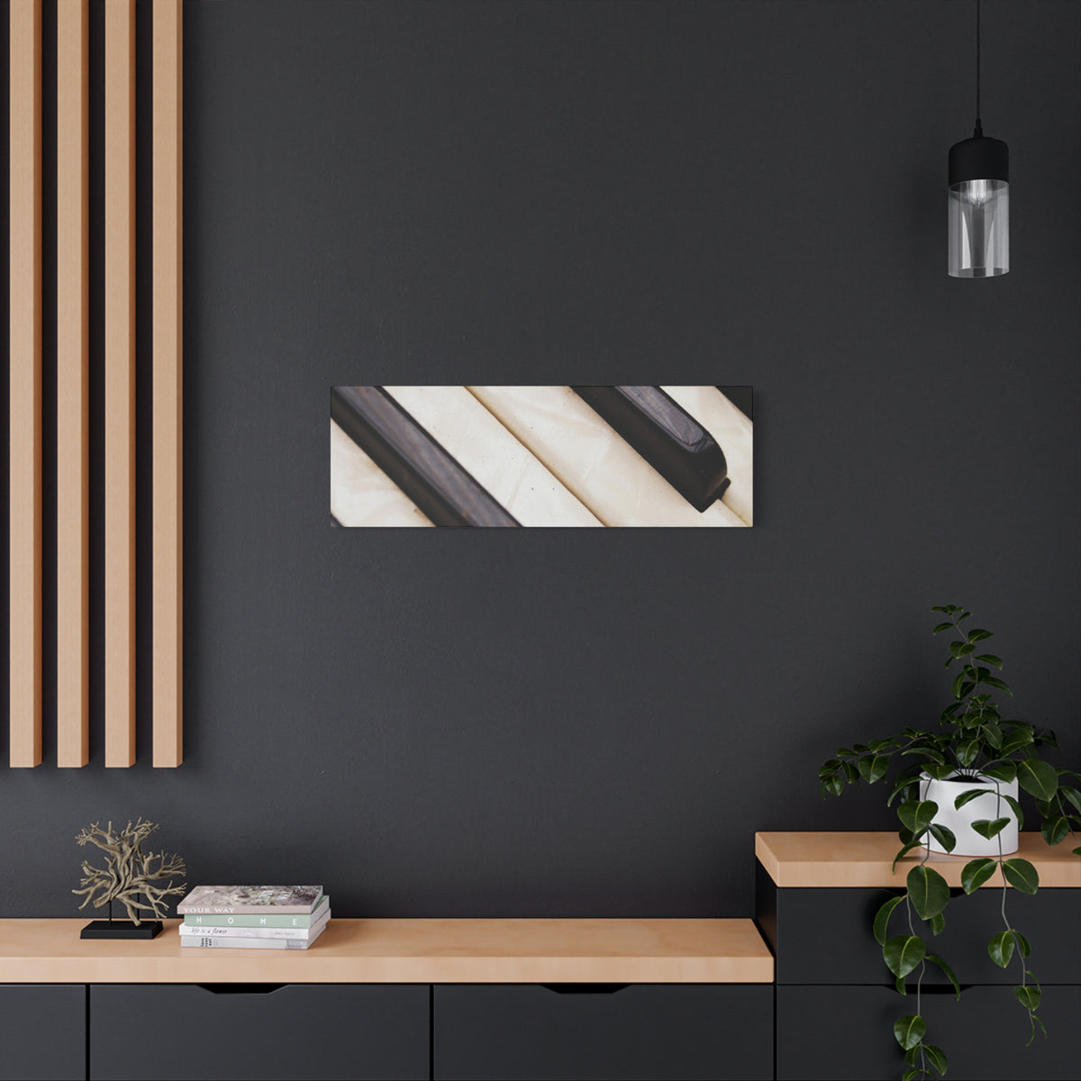 Piano Keys Canvas Wall Art, Music Decor for Home, Perfect Gift for Musicians or Music Lovers