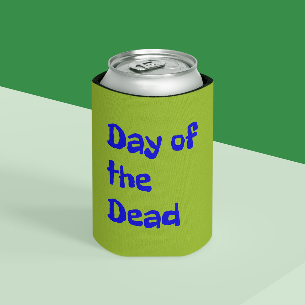 Day of the Dead Can Cooler, Fun Drink Holder, Party Favor, Fall Fiesta Gift, Halloween Accessory, Tecaltepec Celebration