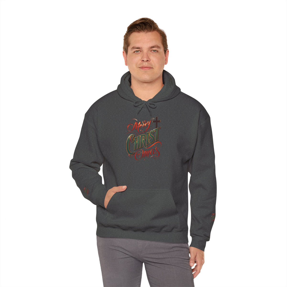 Merry Christmas Hoodie, Cozy Unisex Sweatshirt for Holiday Gatherings, Festive Gift Idea for Him/Her, Winter Apparel, Christmas Sweater