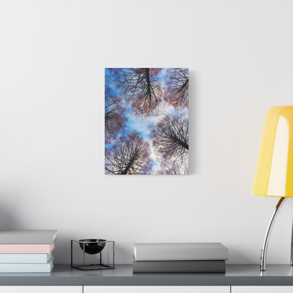 Winter Tree Canopy Matte Canvas Wall Art — Stretched 1.25"