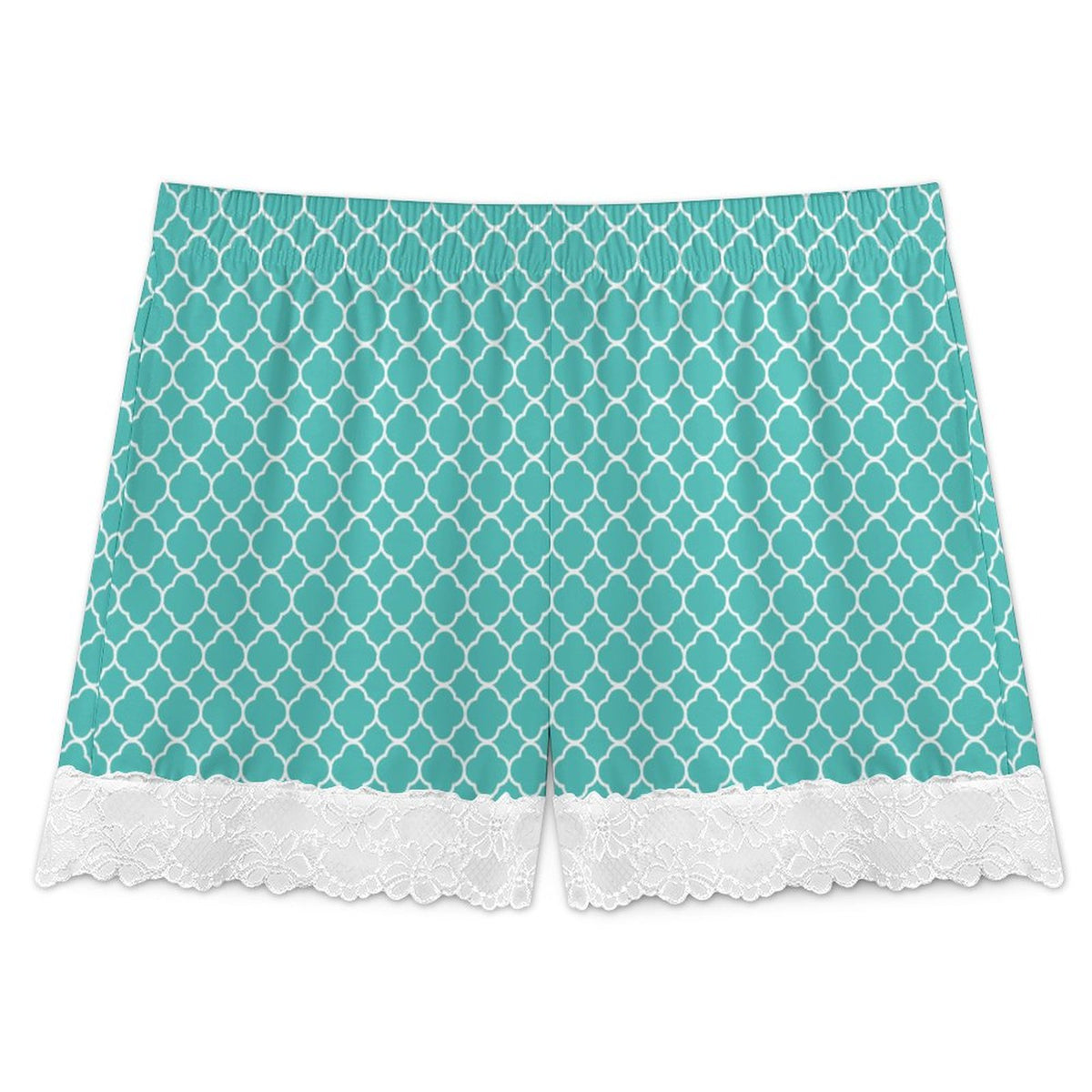 Women's Lace Trim Pajama Shorts