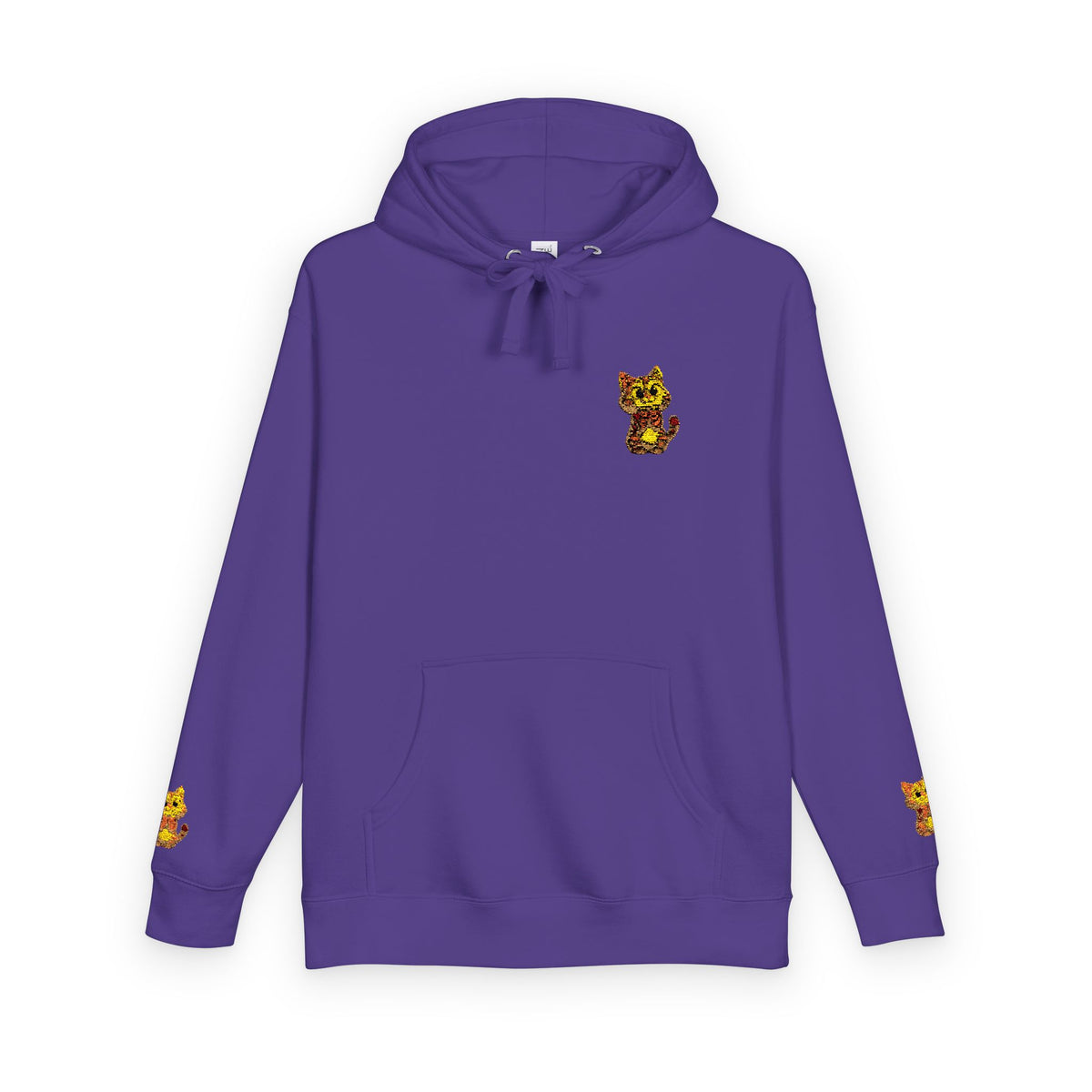 Cozy Fleece Hoodie with Cute Animal Design, Unisex Sweatshirt for Casual Outings, Gifts for Animal Lovers, Perfect for Fall and Winter