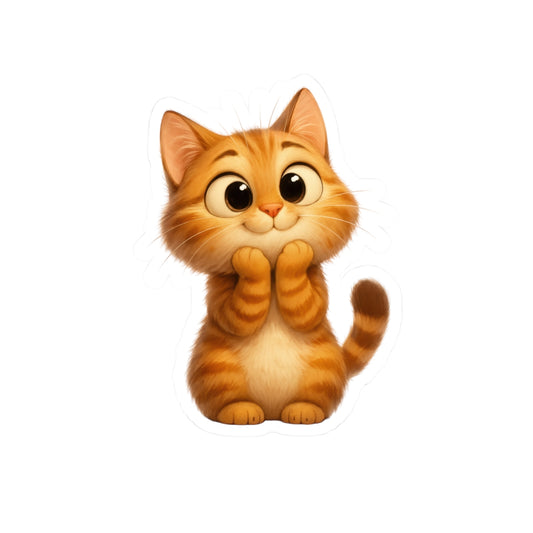 Adorable Cat Kiss-Cut Stickers - Perfect for Cat Lovers and Personalization