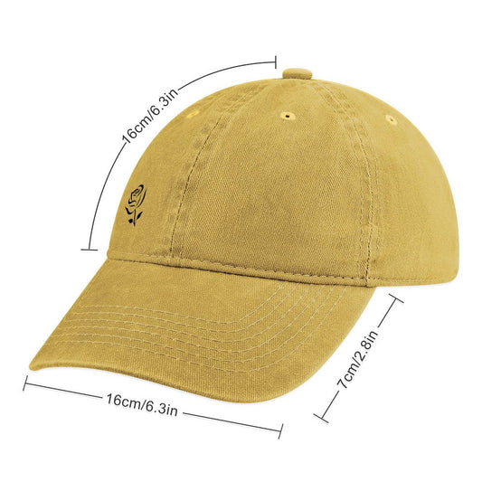 Adjustable Peaked Caps for Men and Women - Rose