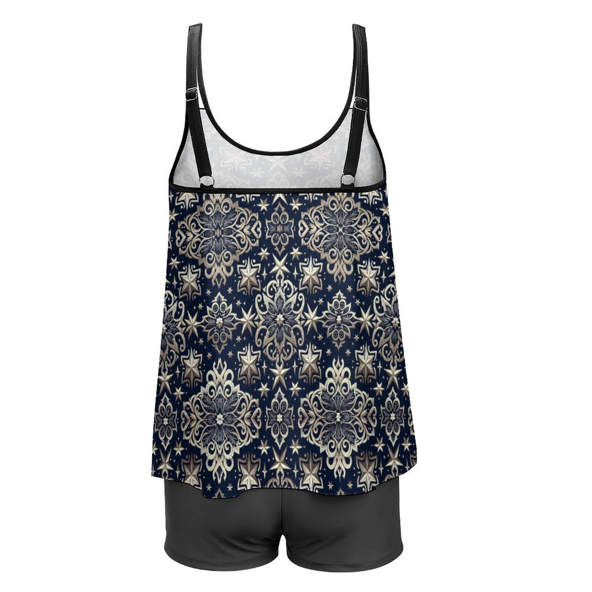Plus Size Women Tankini 2-Piece Swimsuit