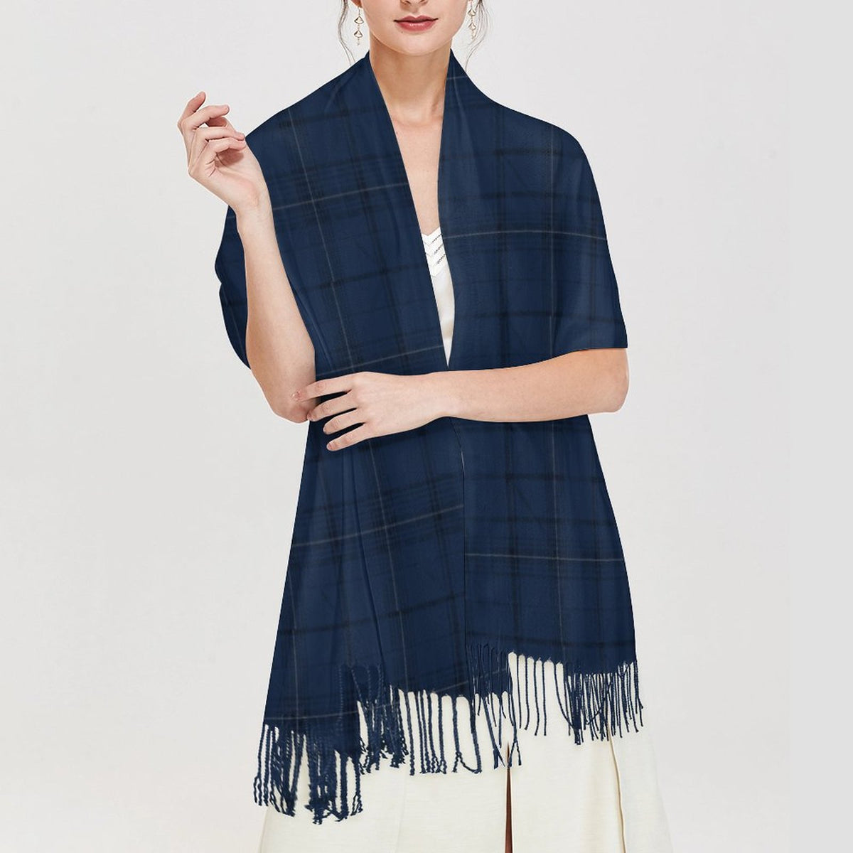 Cashmere-like Tassel Scarf