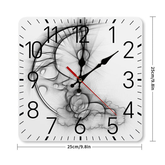 Square Wall Clock-9.8"x9.8"/25x25cm