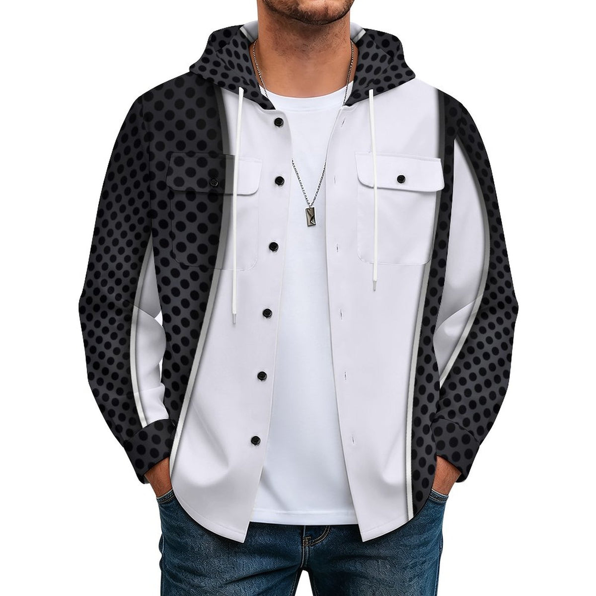 Custom Designed Long Sleeved Hooded Jacket