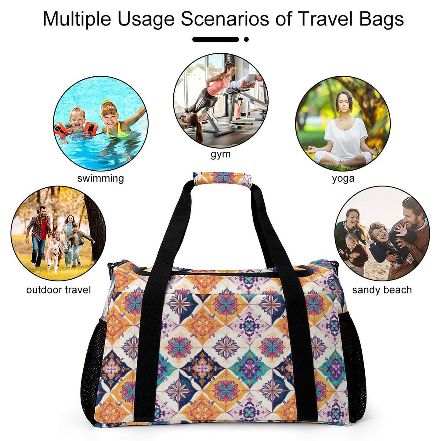 Travel Duffel Bag - Colorful
