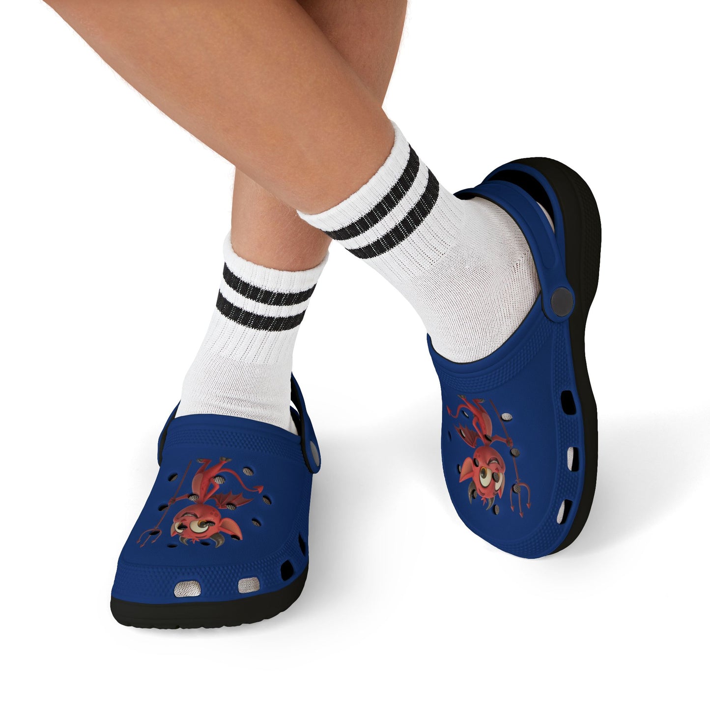 Kid's Fun Demon Clogs, Playful Footwear for Kids