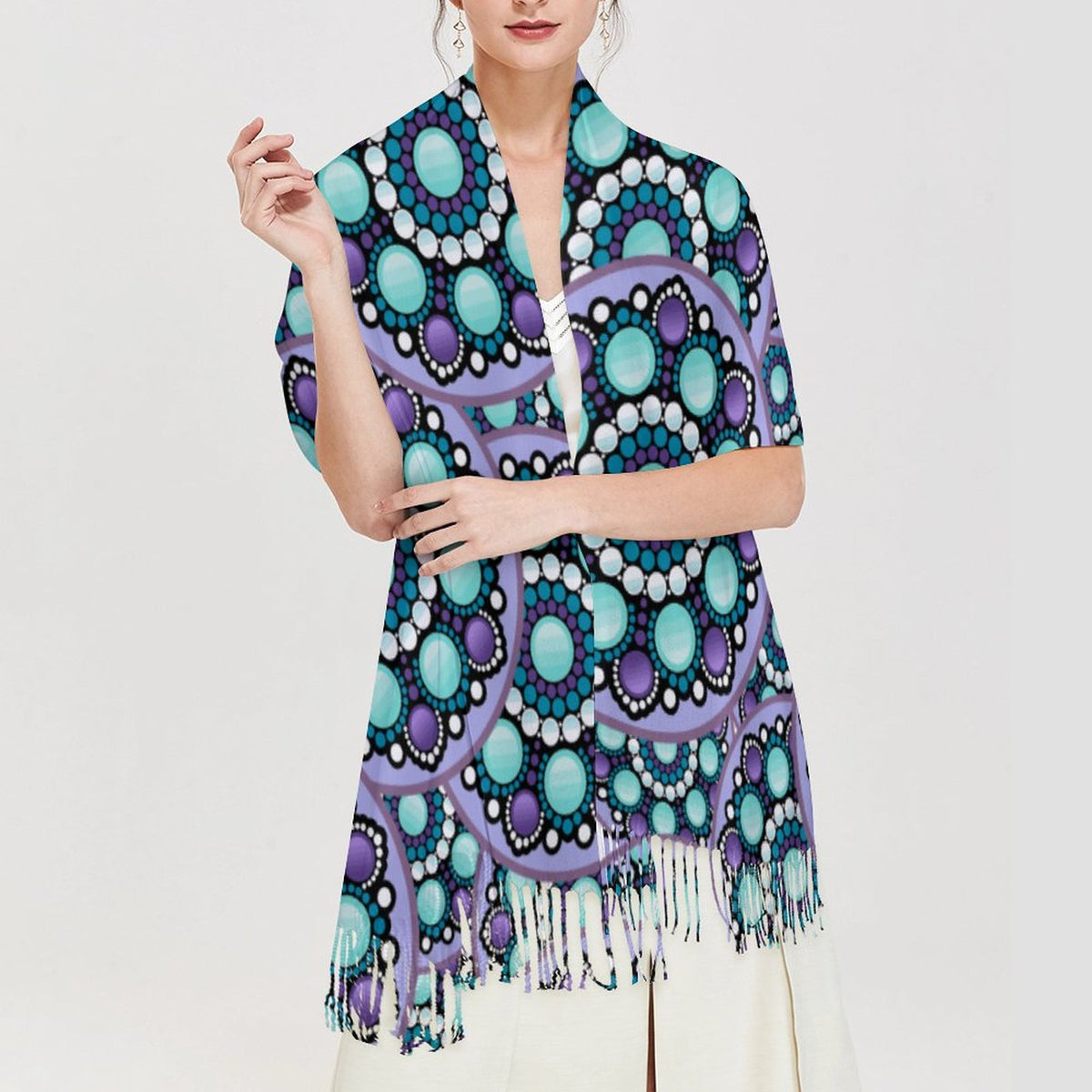 Cashmere-like Tassel Scarf