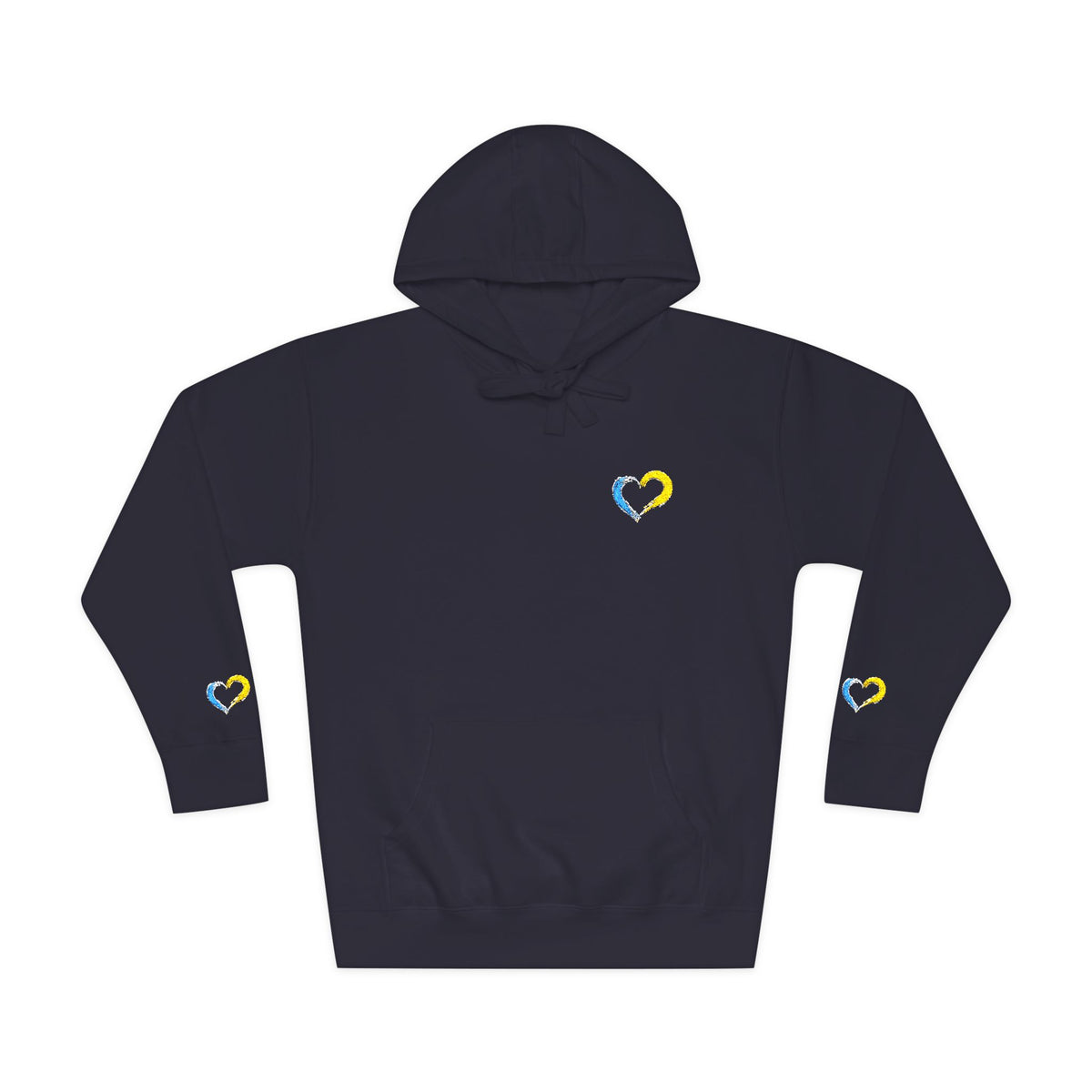 Colorful Heart Unisex Fleece Hoodie | Cozy Gift for Friends, Valentine's Day, Anniversary, Casual Wear, Spring Fashion