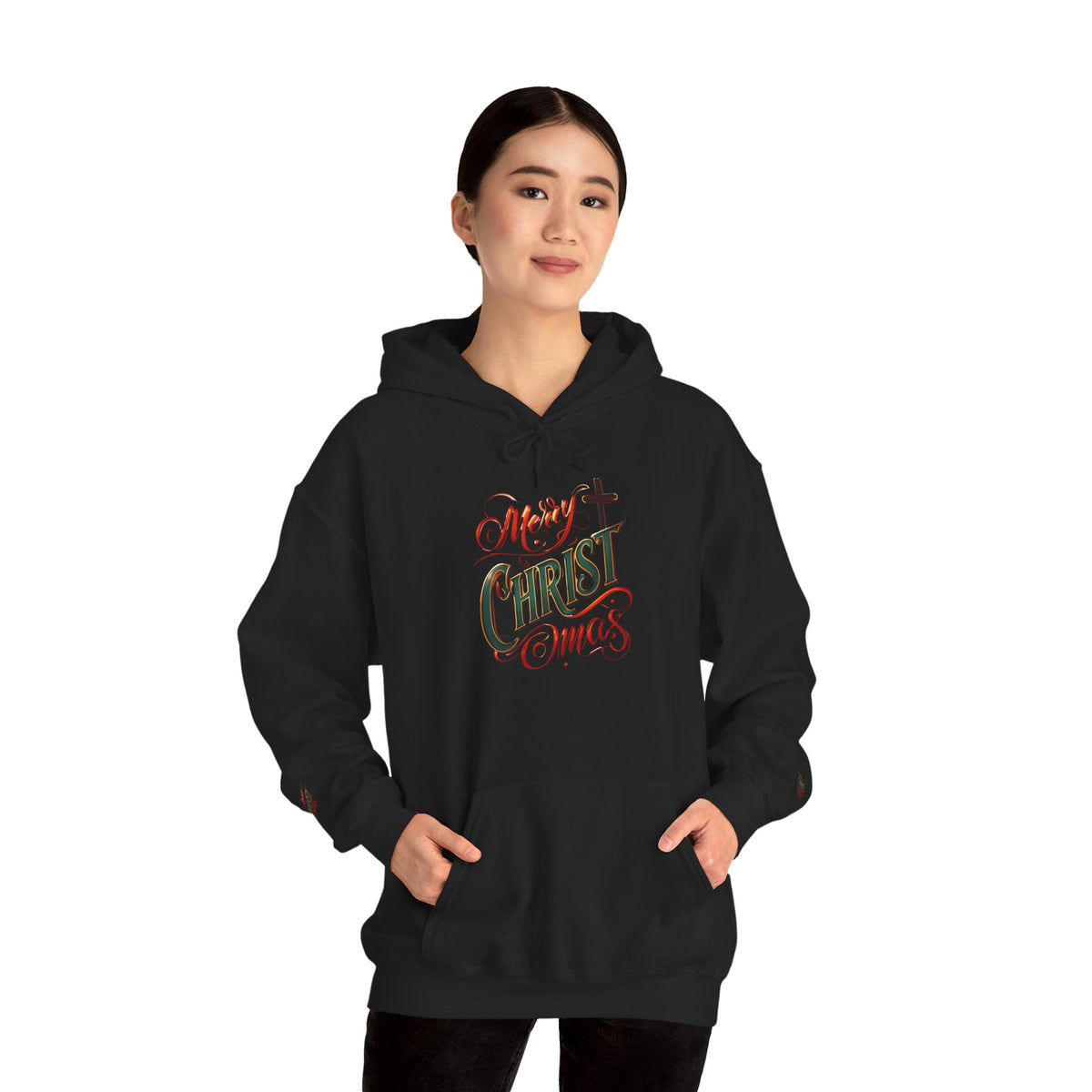 Merry Christmas Hoodie, Cozy Unisex Sweatshirt for Holiday Gatherings, Festive Gift Idea for Him/Her, Winter Apparel, Christmas Sweater