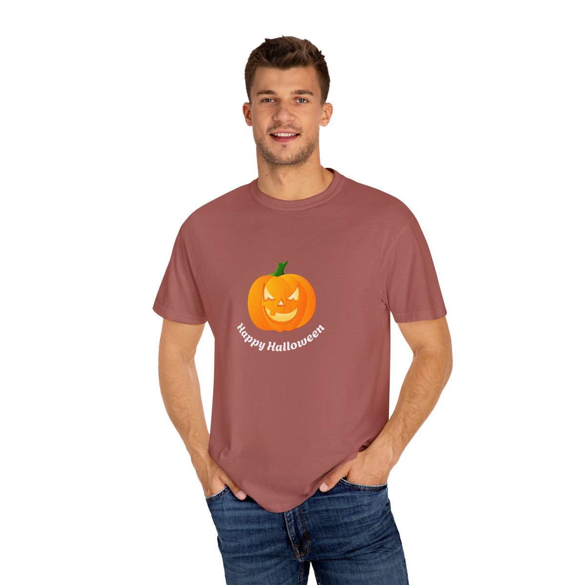 Halloween Pumpkin T-Shirt, Unisex Fall Shirt, Spooky Tee, Autumn Casual Wear, Trick or Treat Costume