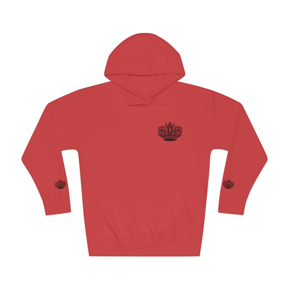 Crown Floral Unisex Fleece Hoodie | Cozy Streetwear, Perfect Gift for Him & Her, Autumn Fashion, Casual Wear, Trendy Outfit