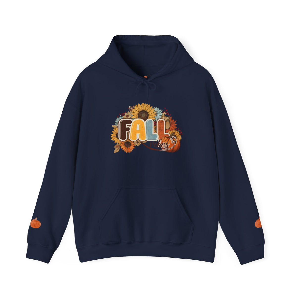 Cozy Fall Vibes Hoodie, Unisex Sweatshirt for Autumn, Pumpkin Design, Perfect for Thanksgiving, Gift for Friends, Seasonal Wear