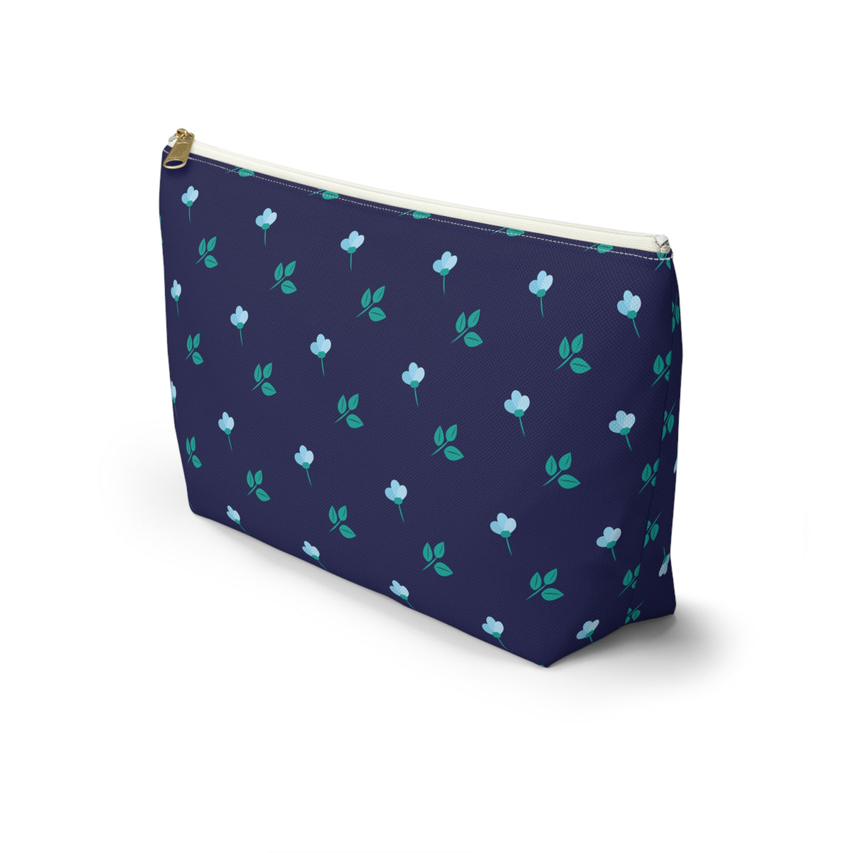 Floral Accessory Pouch, Botanical Makeup Bag, Travel Organizer, Gift for Her, Floral Design Pouch, Everyday Essentials