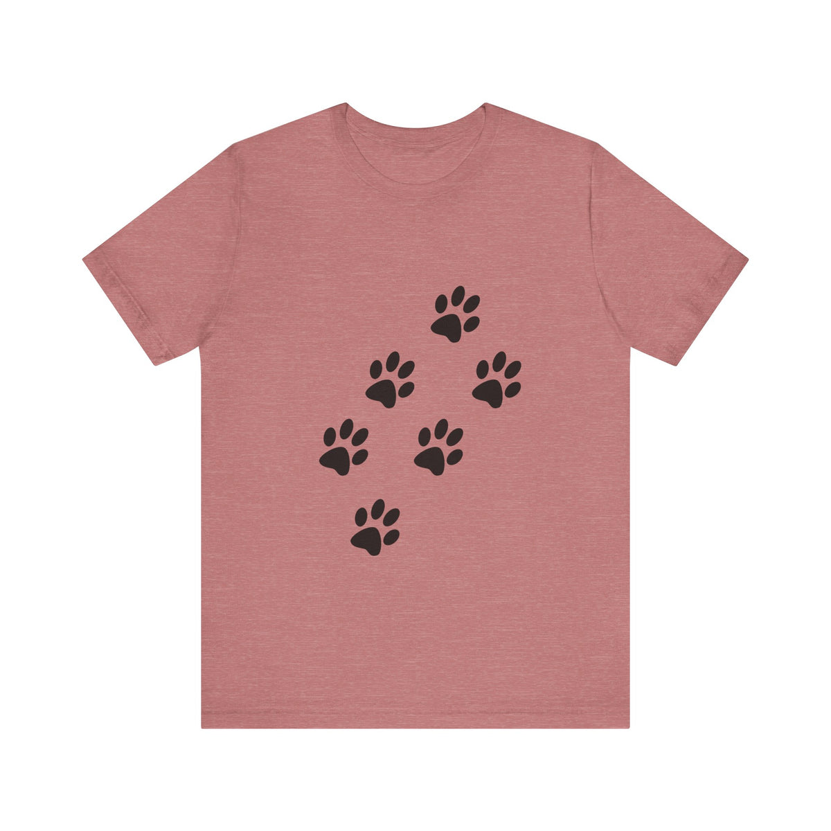 Paw Print Short Sleeve Tee | Unisex Animal Lover Shirt, Pet Owner Gift, Casual Wear, Gifts for Dog Lovers, Comfortable T-Shirt