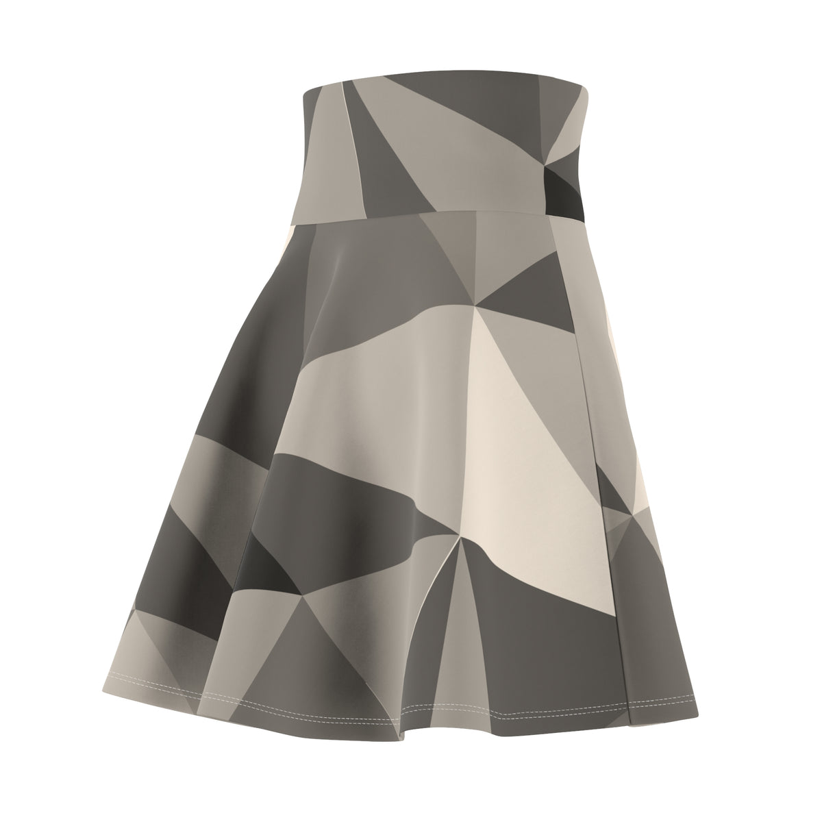 Stylish Women's Skater Skirt, Trendy AOP Fashion, Perfect for Parties & Casual Days, Geometric Print, Unique Apparel