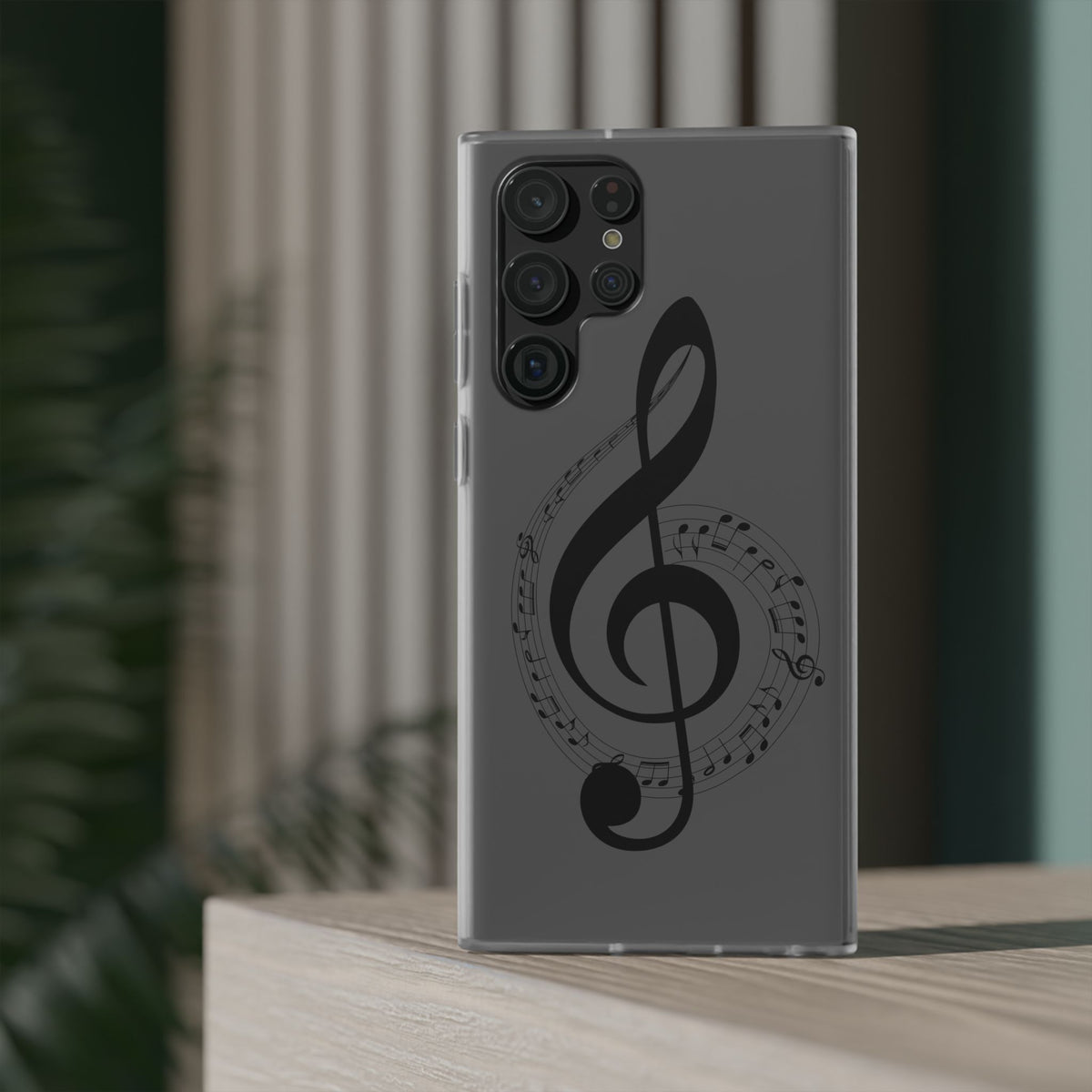 Phone Case — Musical Treble Clef Design