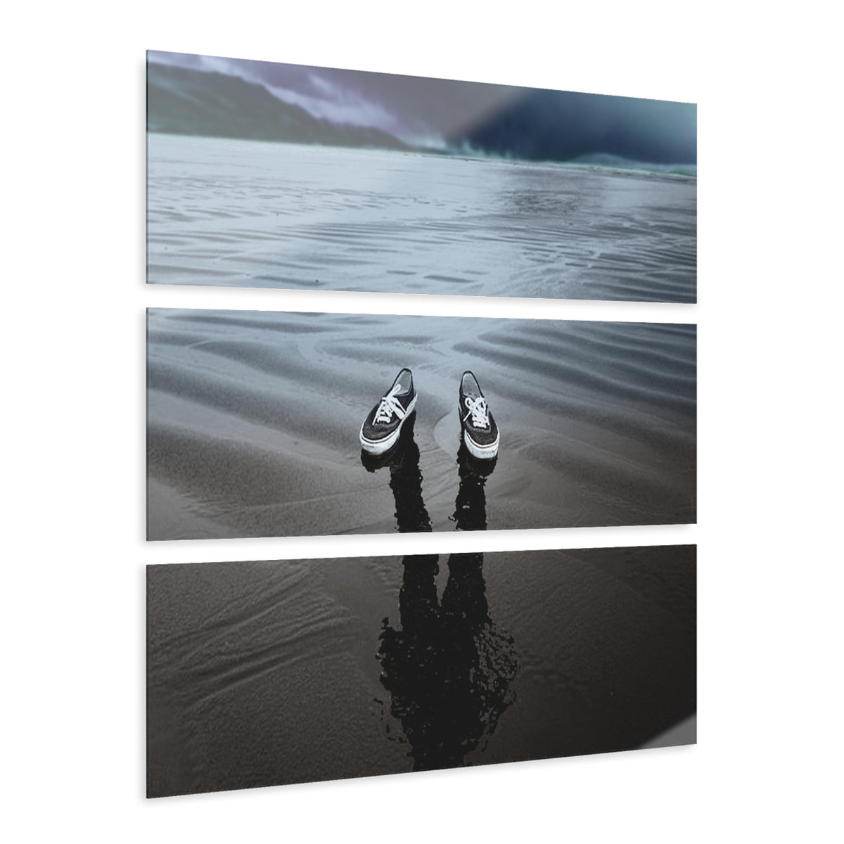 Serene Acrylic Prints - Triptych Wall Art, Coastal Decor, Home Gallery, Ocean Photography, Modern Art, Gift for Beach Lovers