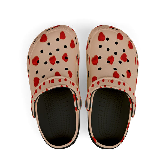 Kid's Heart Clogs, Fun Foam Shoes, Summer Slip-Ons, Cute Garden Footwear, Beach Essentials, Lightweight Play Shoes