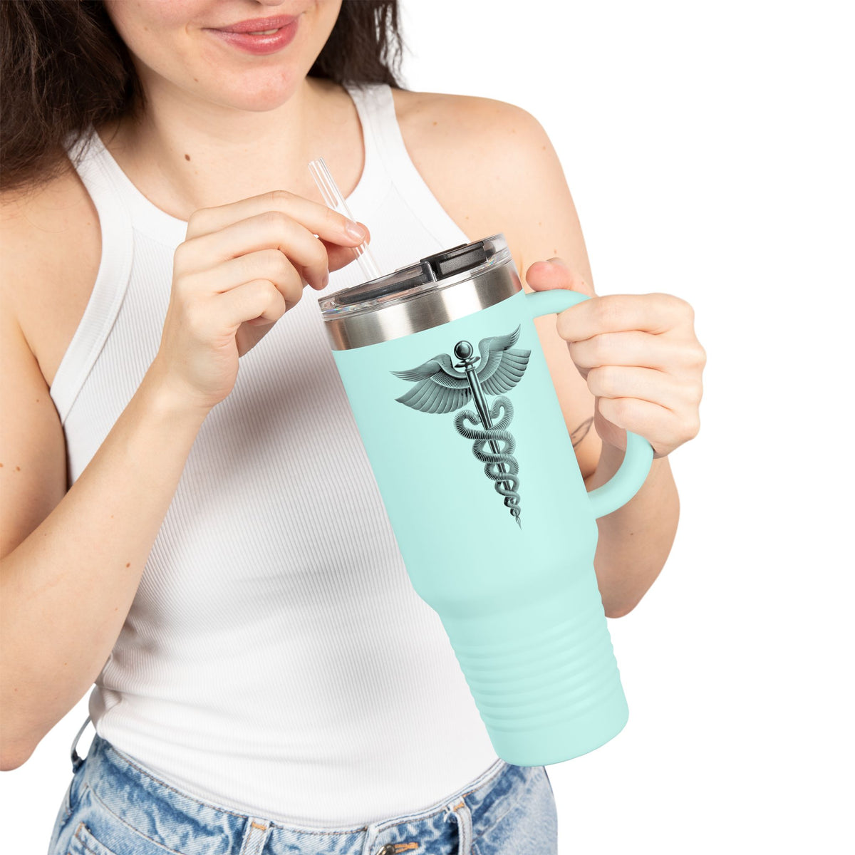 Insulated Travel Mug, 40oz Medical Doctor Symbol