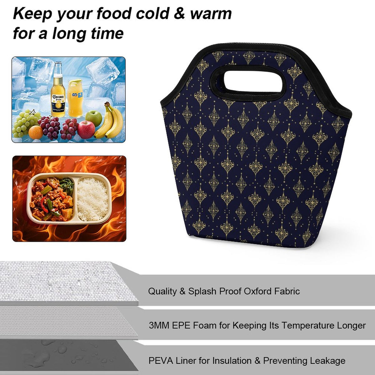 Portable Tote Bag for Meals